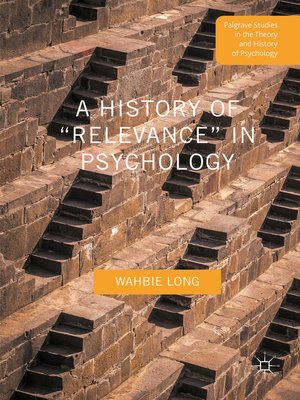 cover image of A History of "Relevance" in Psychology